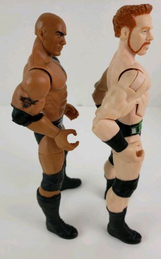 The Rock Dwayne Johnson and Sheamus WWE Mattel 2013 Strikers Action figure 3