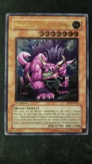 Yugioh Behemoth The King of All Animals FET - EN014 Ultimate Rare 1st Edition NM/M 3