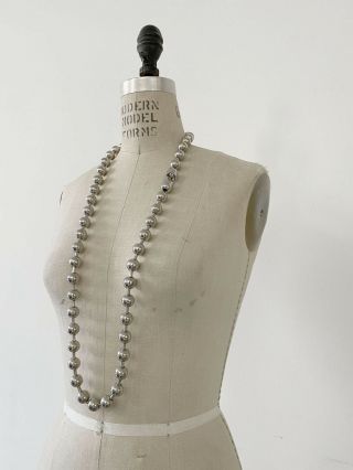 ⭕ 90s Vintage Huge Metal Ball Raver Chain Necklace : Avant Garde Rave Shirt Jnco