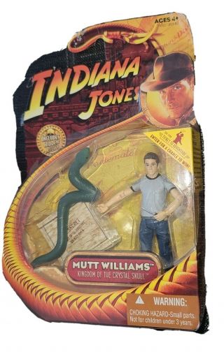 2008 Indiana Jones Kingdom Crystal Skull Mutt Williams Action Figure Snake Nip
