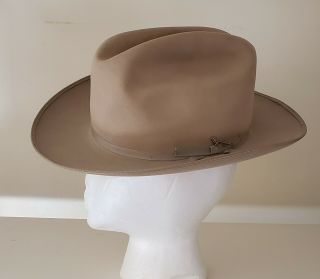 Vintage Stetson The Open Road 3x Beaver Cowboy Fedora Hat Size 6 7/8 Ribbon Xxx