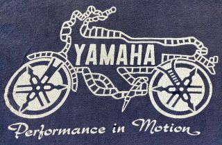 Vintage 70s 1970s Yamaha Motorcycles Biker Motocross T Shirt Dirtbike Racing S