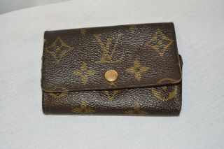 Vintage Louis Vuitton Lv Monicles 6 Key Wallet Monogram Holder