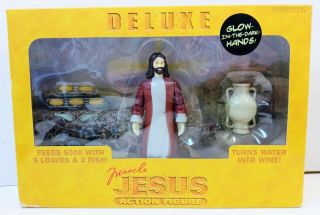Deluxe Miracle Jesus Action Figure Glow In The Dark Hands Accoutrements