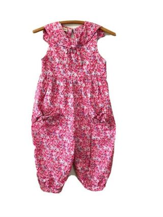 Vintage Laura Ashley Mother & Child Floral Romper Children’s Jumpsuit Size 7/8