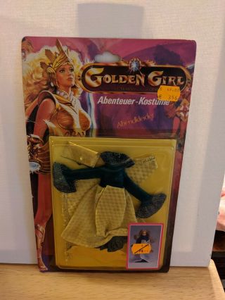 Vintage 1984 Galoob Golden Girl Adventure Fashions (3) Dragon Queen/saphire Mib