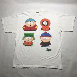 Vtg 90s South Park T Shirt Xl 1998 Comedy Central White Who Killed Kenny