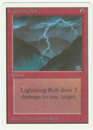 Unlimited Lightning Bolt Mtg Magic Common