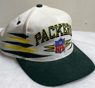 Vintage 90s Logo Athletic Green Bay Packers Nfl Pro Line Snapback Hat Cap