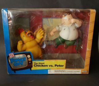 Mezco Family Guy The Giant Chicken Vs.  Peter Box Set Rare Tower Records Exclusiv