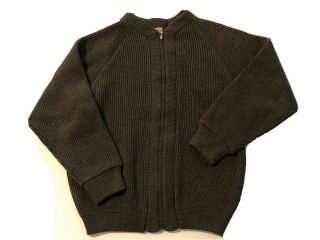 Vintage Penguin Wool Sweater Full Zip Cardigan Men 