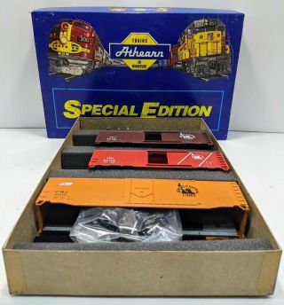 Athearn 2318 Ho Scale Central Of Jersey Boxcar Kit (pack Of 3) Ln/box