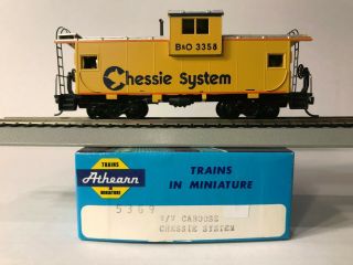 Ho Athearn Blue Box Wide Vision Caboose Chessie System,  B&o 3358