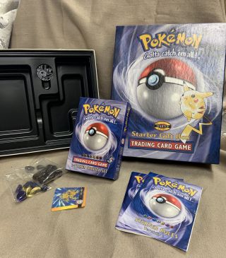 1999 Pokemon Trading Card Game Starter Gift Box & Accessories Only Wotc