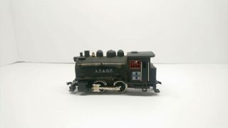 Life Like Ho Train At&sf 0 - 4 - 0 Powered Steam Locomotive