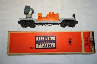 Lionel 3520 Operating Searchlight Car W/ Box Gc / Nds Cleaning