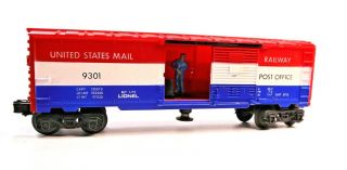 Vintage Lionel Operating Us Mail Car Rpo 9301 Modern Era