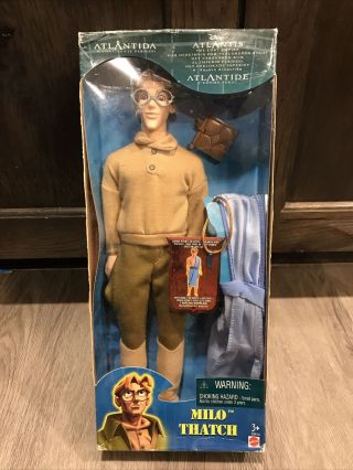 2000 Mattel Atlantis Lost Empire Disney Milo Thatch 12 Inch Doll