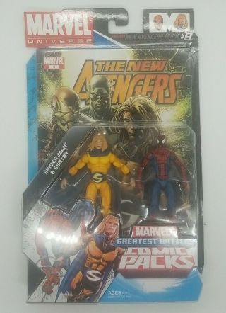 Marvel Universe Comic Packs Avengers 8 (spider - Man & Sentry) 2009