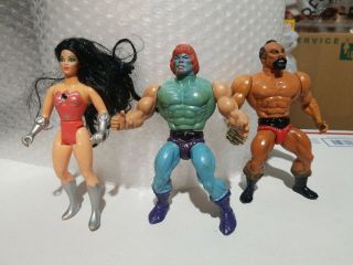 Vintage Motu He - Man,  She - Ra Mattel,  Faker,  Catra,  Jitsu