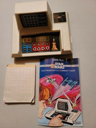 Star Wars Vintage Electronic Battle Command Game Scorepad Instructions