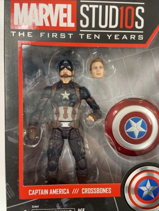 Marvel Legends Stud First Ten 10 Captain America 6” Inch 2 Pack Civil War (a)