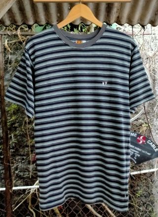 Vintage 70s Hang Ten Stripe T - Shirt Size Large,  Surf