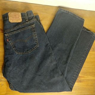 Vtg Levis 501 Xx Denim Jeans Button Fly Made In Usa 38 X 30 Fit 36 Dark Blue 80s