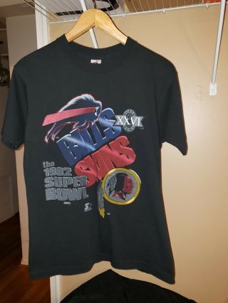 Vintage Bowl Xxvi T - Shirt (redskins Vs Bills) Sz.  L