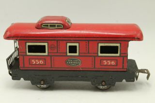 Vintage Marx Tin O Scale Caboose Car 556 York Central Lines