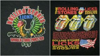 Vintage Rolling Stones T Shirt 2002 
