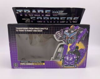 Vintage Transformers G1 Astrotrain Triple Changers Box Only - 1985