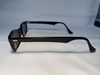 Vintage Bausch & Lomb B&L Black Frame Green Lens Safety Sunglasses 2