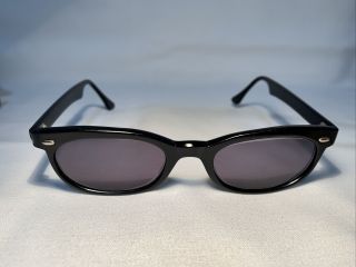 Vintage Bausch & Lomb B&L Black Frame Green Lens Safety Sunglasses 3