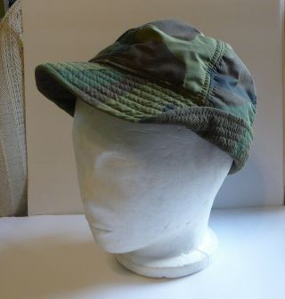 Vintage Jones Gore - Tex Thinsulate Woodland Camo Hunting Hat Ear Muffs Exc