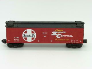 Mth Trains O Gauge 37680 Santa Fe Wood Side Reefer W/ Die Cast Sprung Trucks