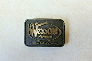 Vintage Dan Wesson Arms Brass Belt Buckle Sport Style Assoc Inc Elmont Ny