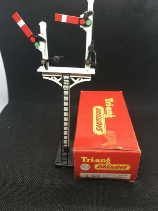 Vintage Collectable Tri - Ang Railways R142h Junction Signal Home Hand Operated