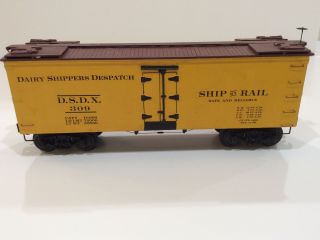 Kit - Built O Scale 36’ Dairy Shippers Express Reefer Car W/ Truss Rods 3 - Rail