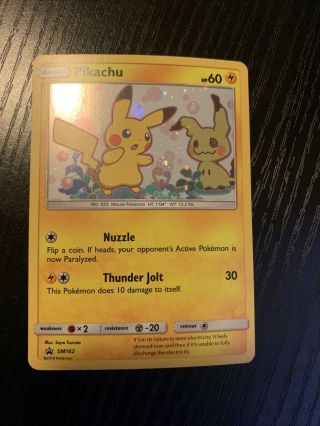 Pikachu Sm162 Pokemon Card Black Star Promo