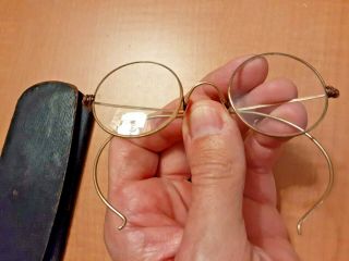 Antique Vintage Eye Glasses Shuron Shur - On 14k Gold Filled Wire Frame Rimmed Bi