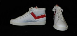 Vtg 70s Pony High Top 6762 Leather Basketball Sneakers Shoes 1979 Nos Nib Sz 13
