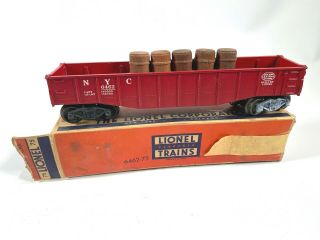 1950s Lionel Electric Trains Vintage O Scale 6462 - 75 Red Gondola Freight Car Box