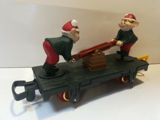 1993 Toy State North Pole Christmas Express Animated Elf Elves Train Car