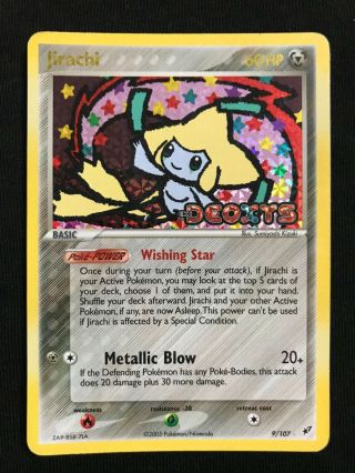 Jirachi Pokemon Card Rare Holo Ex Deoxys 9/107