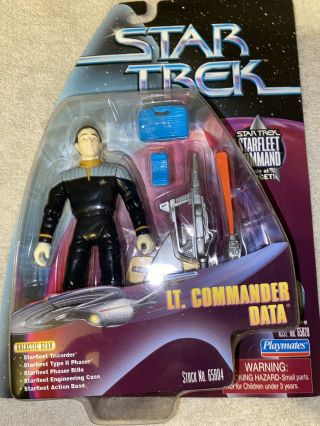 Star Trek Tng Target Exclusive Lt.  Commander Data Moc Playmates 1999