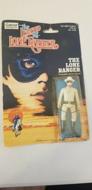 Vintage Gabriel Legend Of The Lone Ranger Action Figure Opened Missing Gun