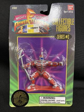 Vintage Power Rangers Lord Zedd Pvc Figure 1994 Rare 3 " In Package Bandai 2302