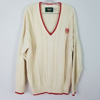 Dunbrooke Distinctive Images V Neck Dodge Cotton Mens Vintage Sweater Size L