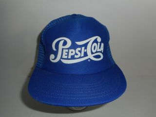 Vintage 80s 90s Pepsi Trucker Snapback Hat Cap